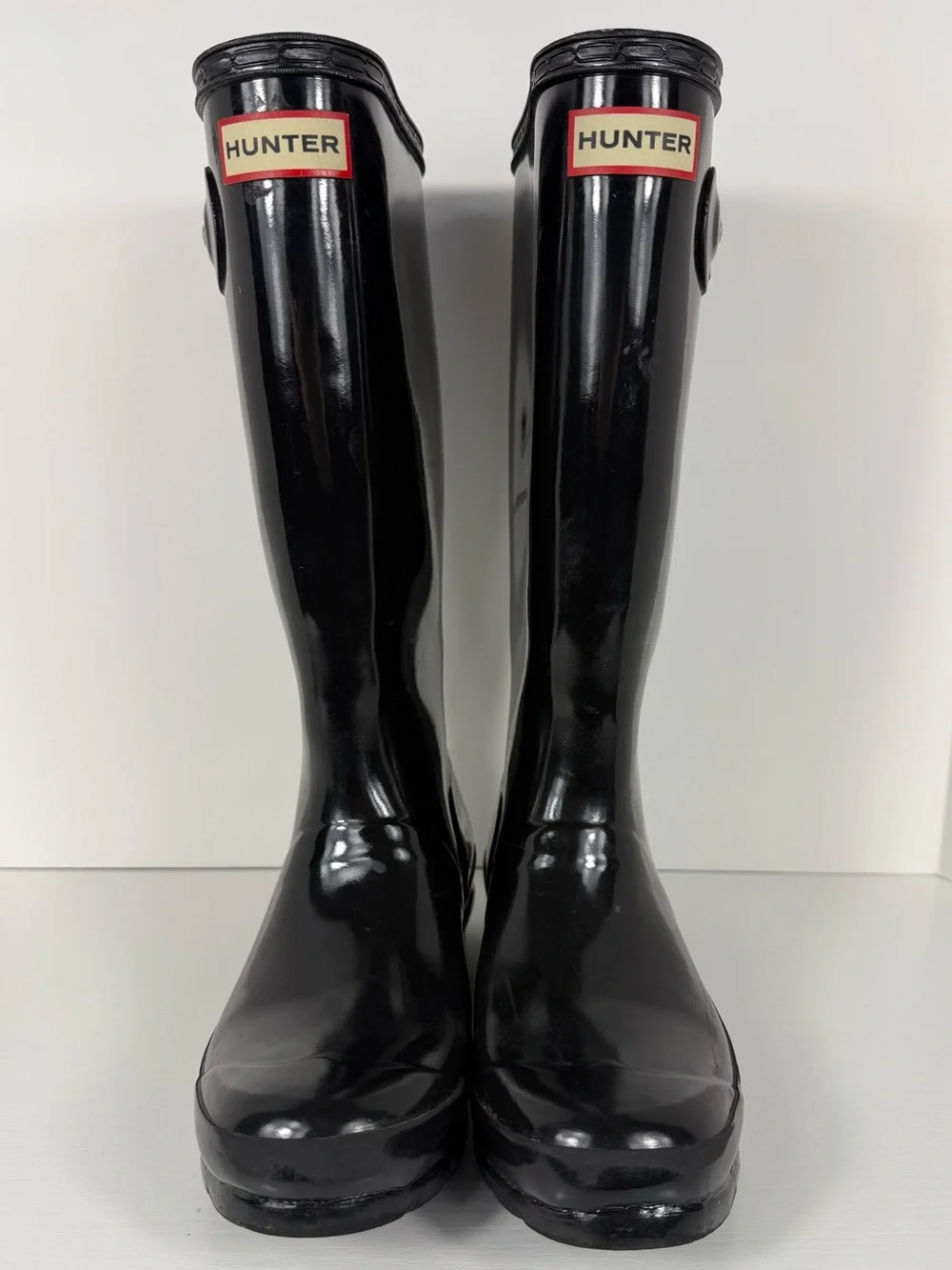 Hunter Original Kids Gloss Rain Boots - Black - Size UK 3 / US 4 / EU 36